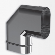 Колено 90°, овал по узкой